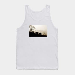 Asian Elephants Trekking In The Jungle Photograph Tank Top